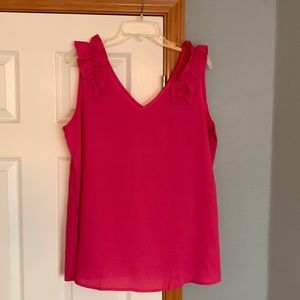Fuchsia tank blouse, XL. Never worn, NWOT, from Jane.com